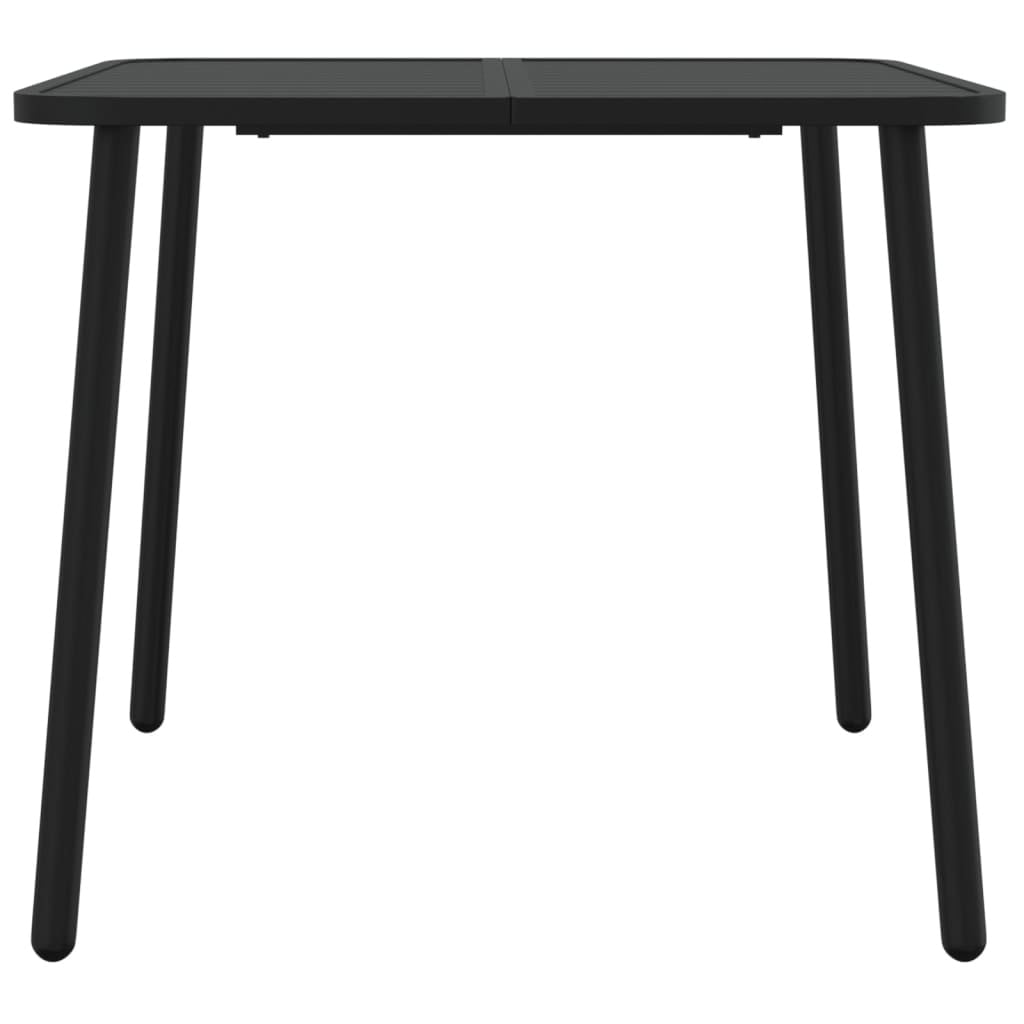 Table de jardin carrée 80x80 cm en acier - Anthracite - Jusqu'à -34%
