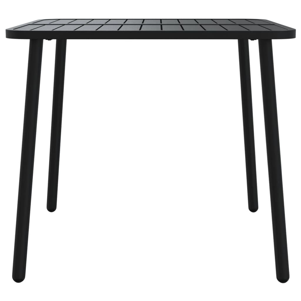 Table de jardin carrée 80x80 cm en acier - Anthracite - Jusqu'à -34%