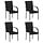 Lot de 4 chaises de jardin empilables en rotin noir - Jusqu'à 35% de réduction
