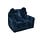 Fauteuil lit enfant en velours bleu - Convertible - Jusqu'à -22%