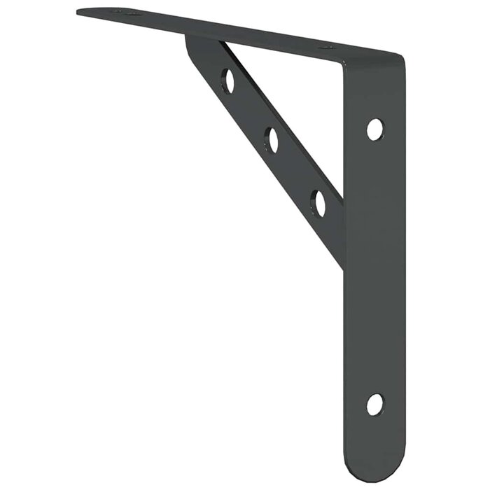 Lot de 4 supports d'étagères en acier noir - Jusqu'à -31% de réduction