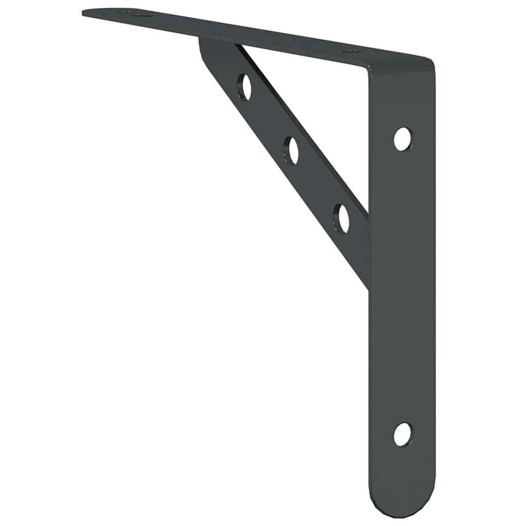Lot de 4 supports d'étagères en acier noir - Jusqu'à -31% de réduction