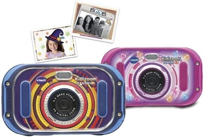 Appareil photo tactile pour enfant - Bleu - Jusqu'à 34% de réduction