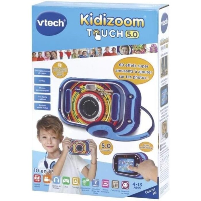 Appareil photo tactile pour enfant - Bleu - Jusqu'à 34% de réduction