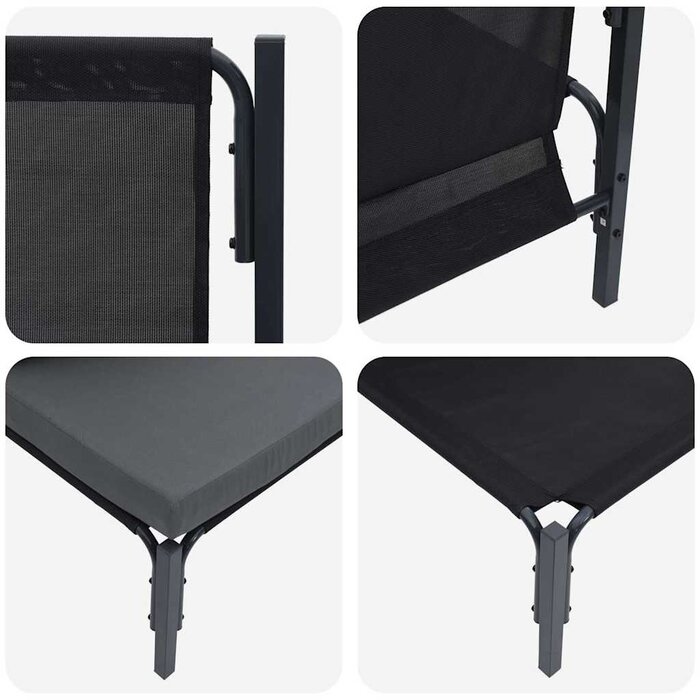 Fauteuil de jardin modulaire anthracite - Jusqu'à -34% sur le prix neuf