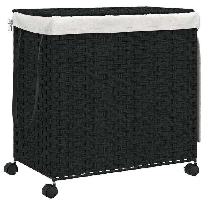 Vidaxl Panier à linge en rotin 3 compartiments - Jusqu'à 68% de réduction