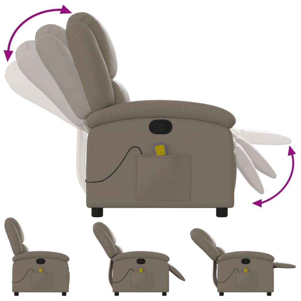 Fauteuil de massage inclinable cappuccino : jusqu'à 35% de réduction