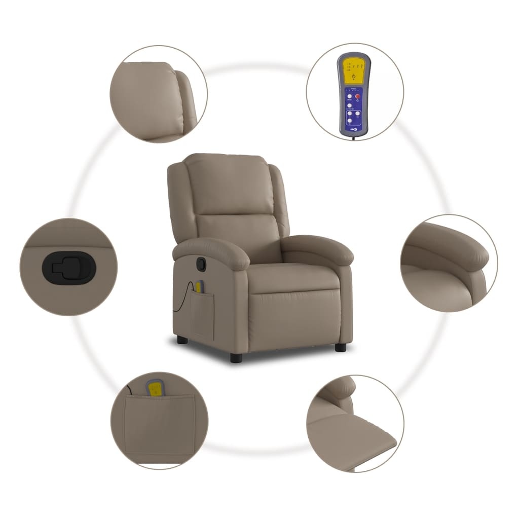 Fauteuil de massage inclinable cappuccino : jusqu'à 35% de réduction