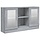 Vitrine d'exposition chêne sonoma gris 120cm - Jusqu'à -34%