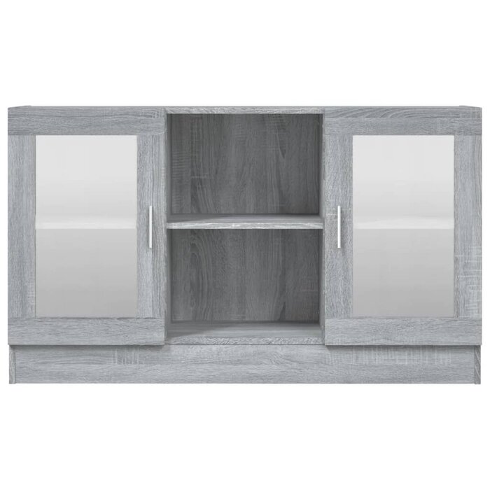Vitrine d'exposition chêne sonoma gris 120cm - Jusqu'à -34%