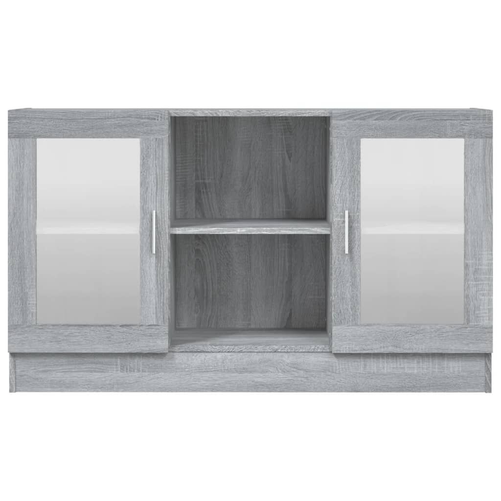 Vitrine d'exposition chêne sonoma gris 120cm - Jusqu'à -34%