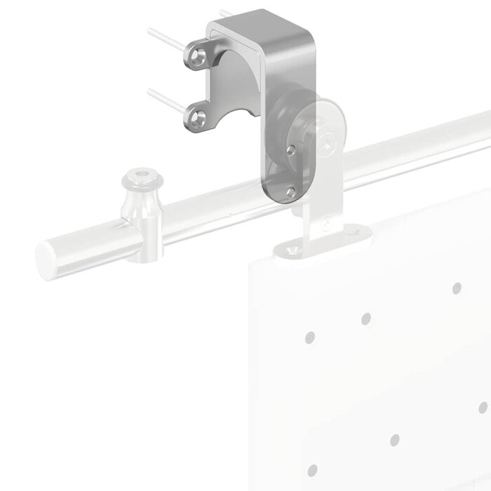 Vidaxl Supports de dérivation pour porte coulissante - Noir - Jusqu'à -68%