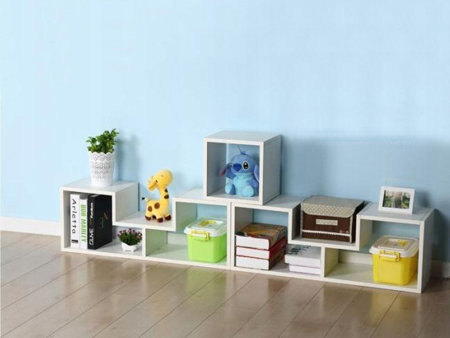 Étagère Modulaire Blanche 63x25x80 cm - Ensemble de 3 éléments - Jusqu'à -12%