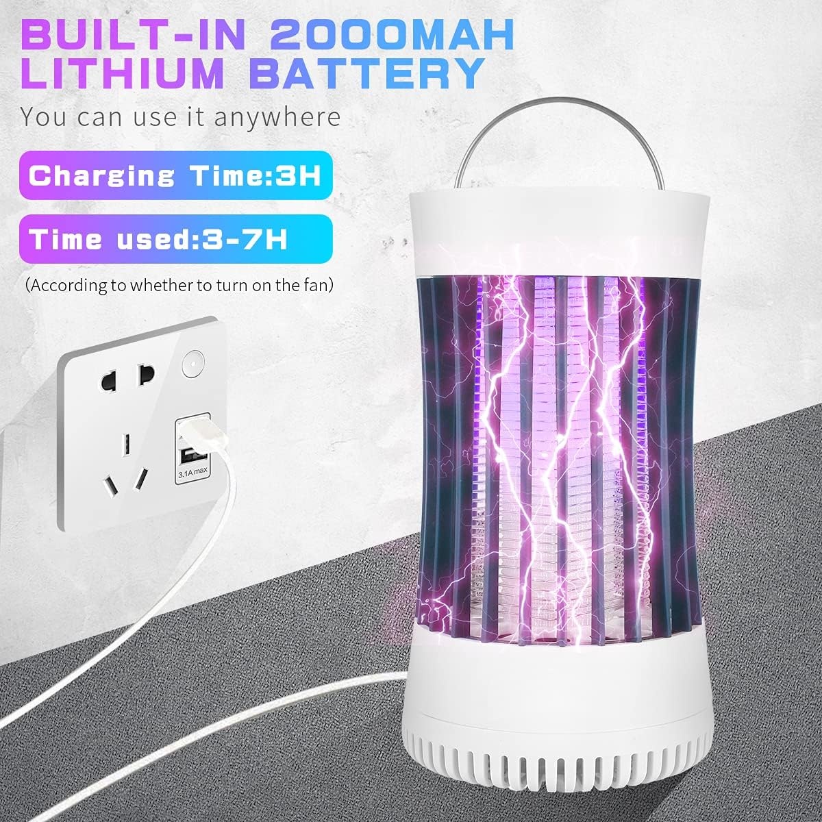 Piège à insectes électronique rechargeable - Jusqu'à -30% sur notre sélection
