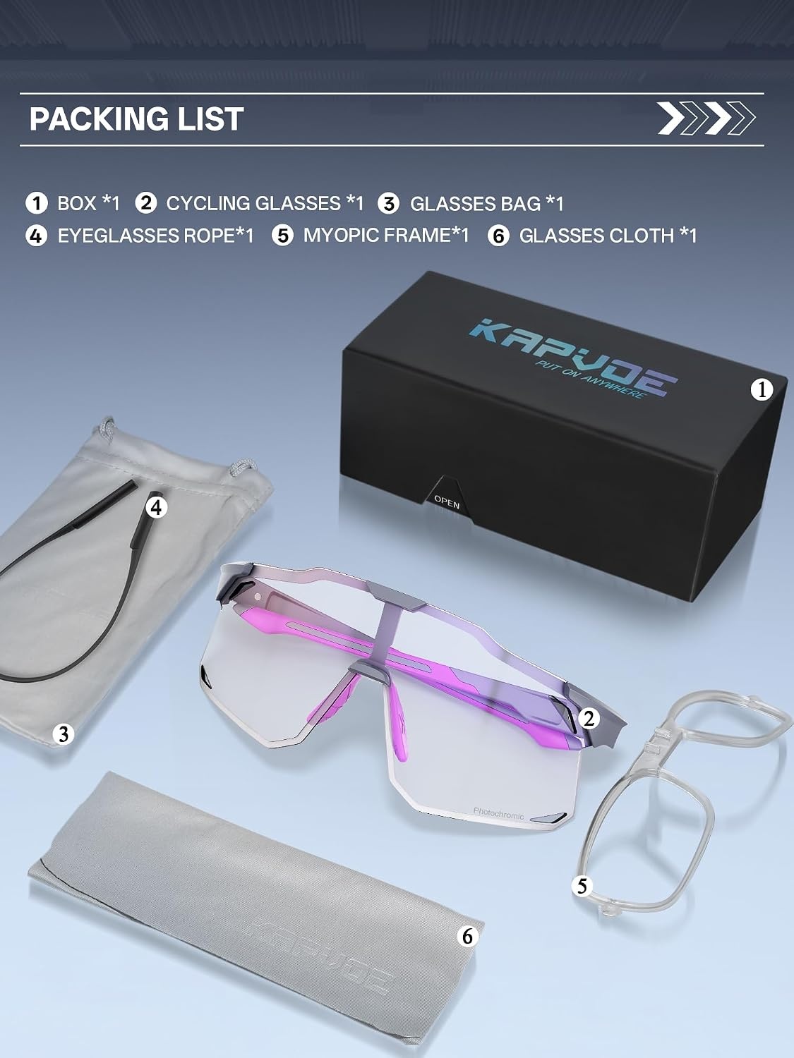 Lunettes de sport photochromiques : jusqu'à 32% de remise sur nos modèles