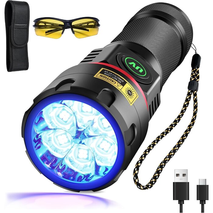 Lampe Torche UV 80W Rechargeable - Jusqu'à -34% sur le prix neuf