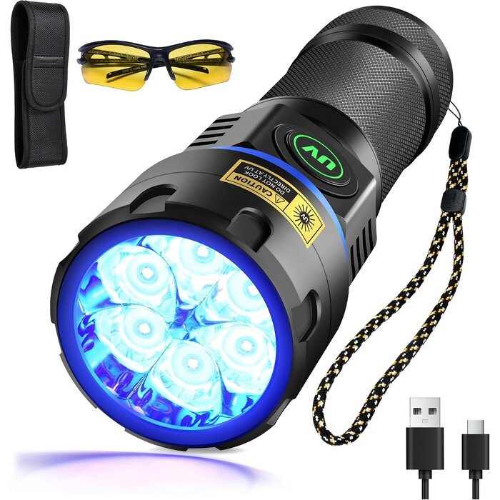 Lampe Torche UV 80W Rechargeable - Jusqu'à -34% sur le prix neuf