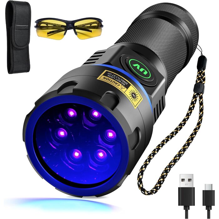 Lampe Torche UV 80W Rechargeable - Jusqu'à -34% sur le prix neuf