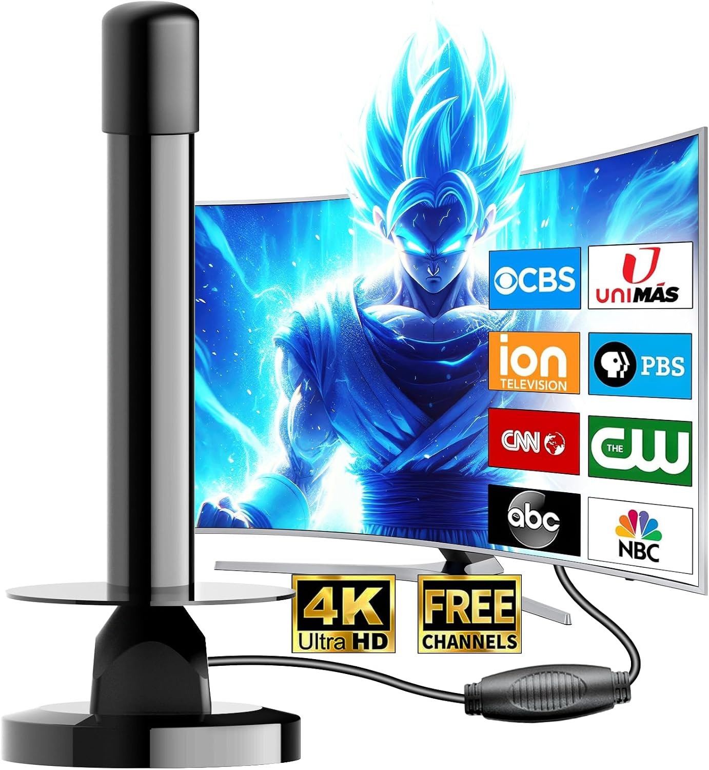 Antenne TV Intérieure 4K - Réception 360° - Jusqu'à -30% sur votre commande