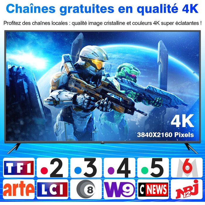 Antenne TV Intérieure 4K - Réception 360° - Jusqu'à -30% sur votre commande