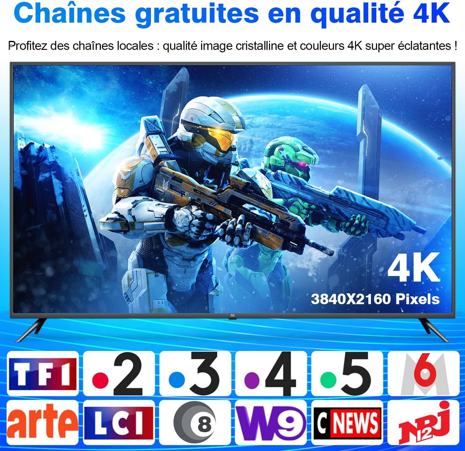 Antenne TV Intérieure 4K - Réception 360° - Jusqu'à -30% sur votre commande