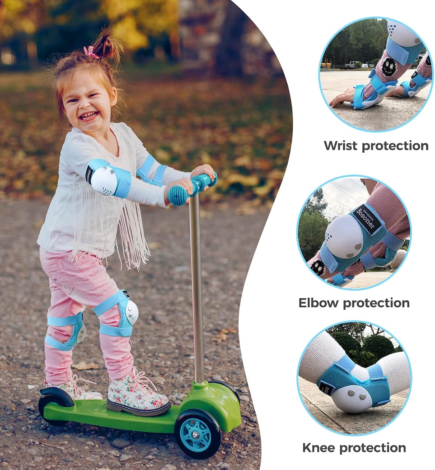 Kit de protection enfant 6 pièces - Sécurité skate & vélo - Jusqu'à -55%