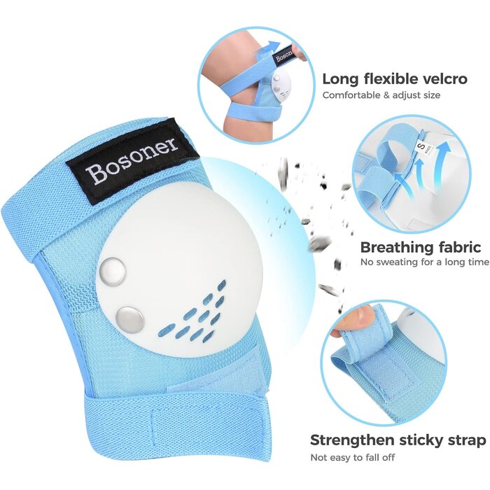 Kit de protection enfant 6 pièces - Sécurité skate & vélo - Jusqu'à -55%