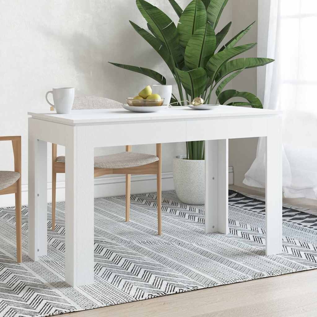 Table de salle à manger blanche 120x60cm - Jusqu'à -34% sur le prix