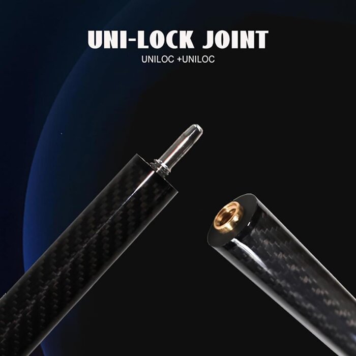 Queue de billard en fibre de carbone 124 cm - Jusqu'à 35% de réduction