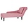 Chaise longue velours rose avec accoudoir - Jusqu'à -35% en Outlet
