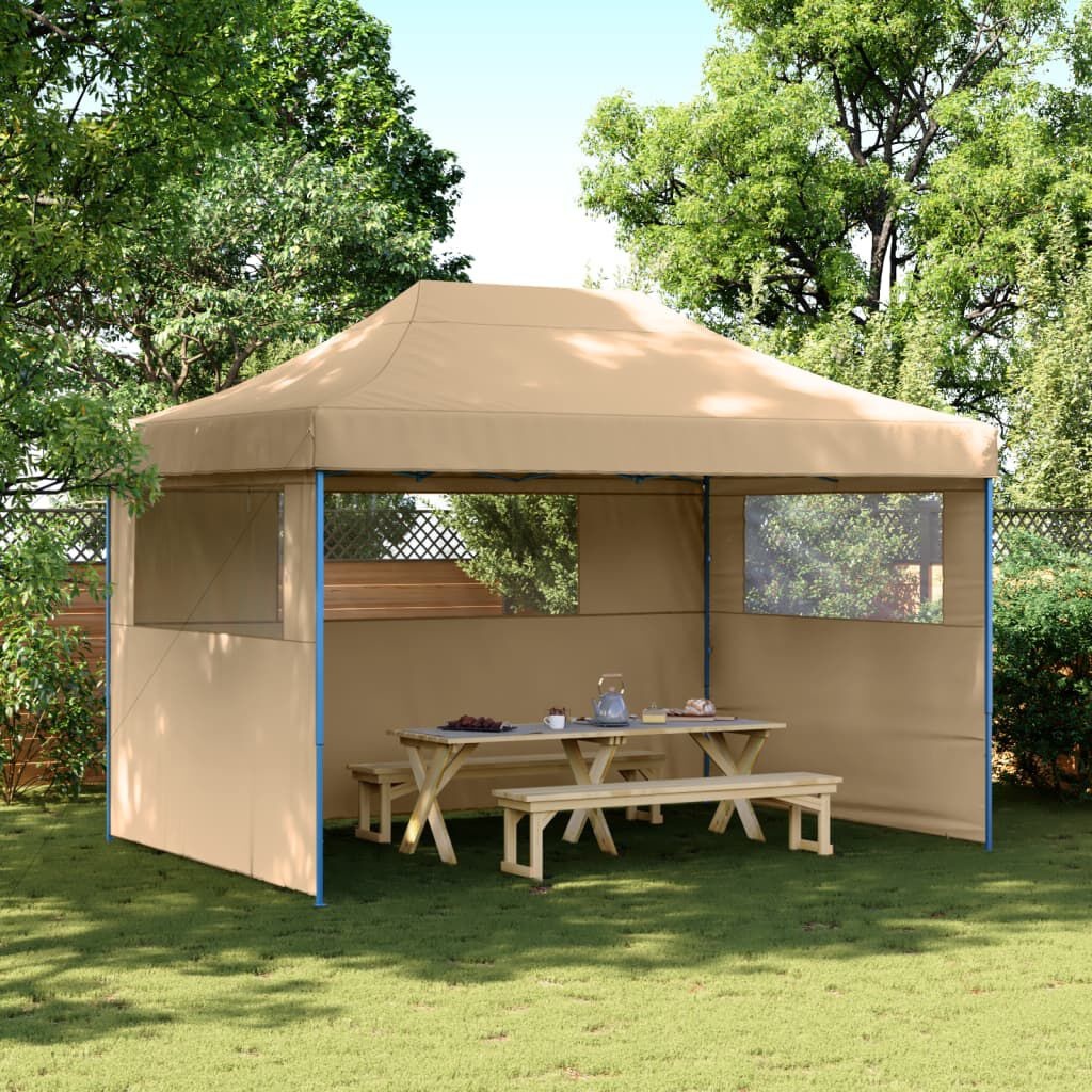 Tente de réception pliante pop-up 410x279cm - Beige - Jusqu'à -35%