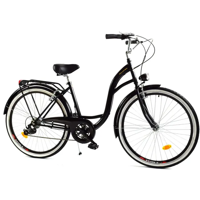 Vélo fille 26 pouces Shimano 7 vitesses - Noir - Jusqu'à 6% de remise