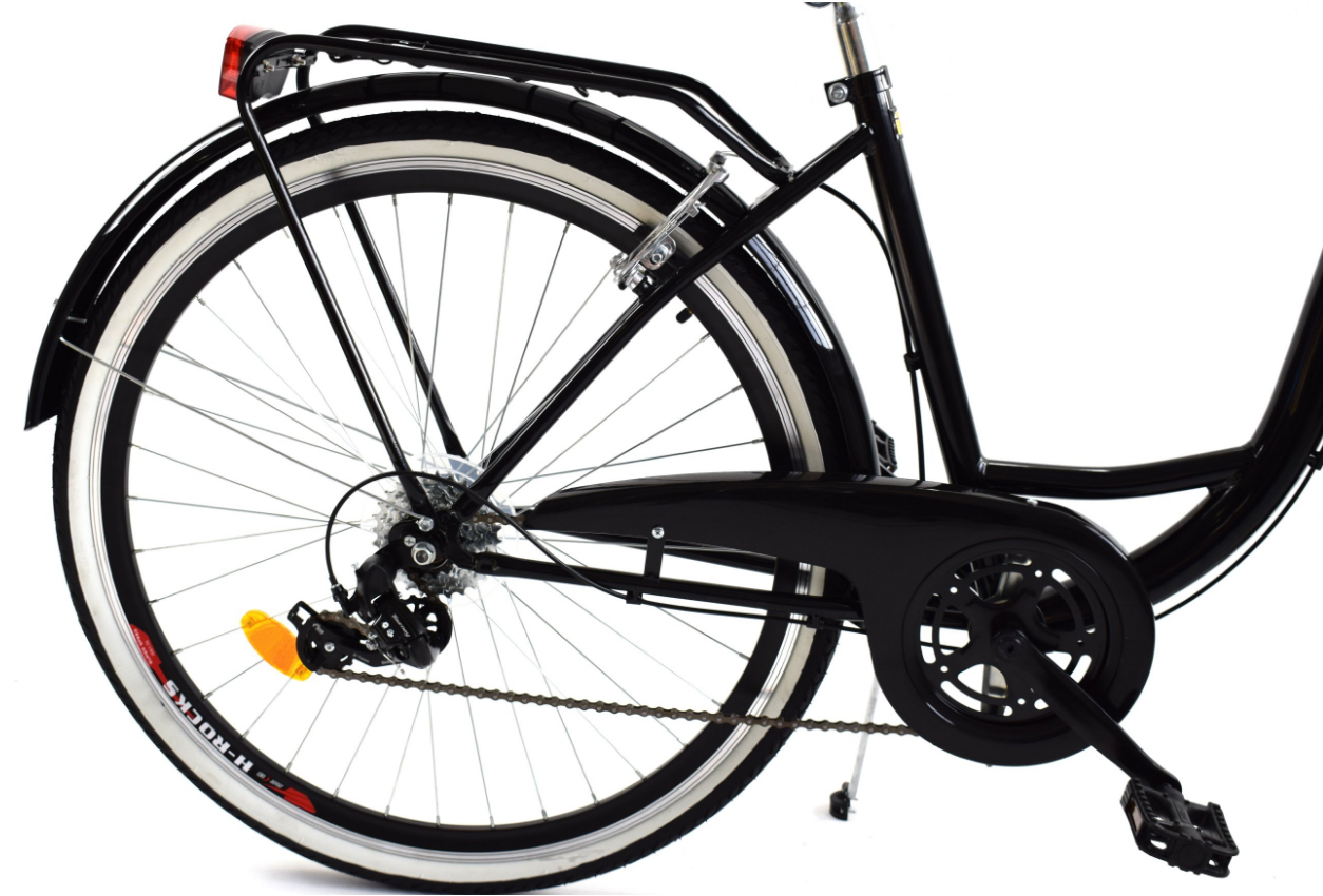 Vélo fille 26 pouces Shimano 7 vitesses - Noir - Jusqu'à 6% de remise