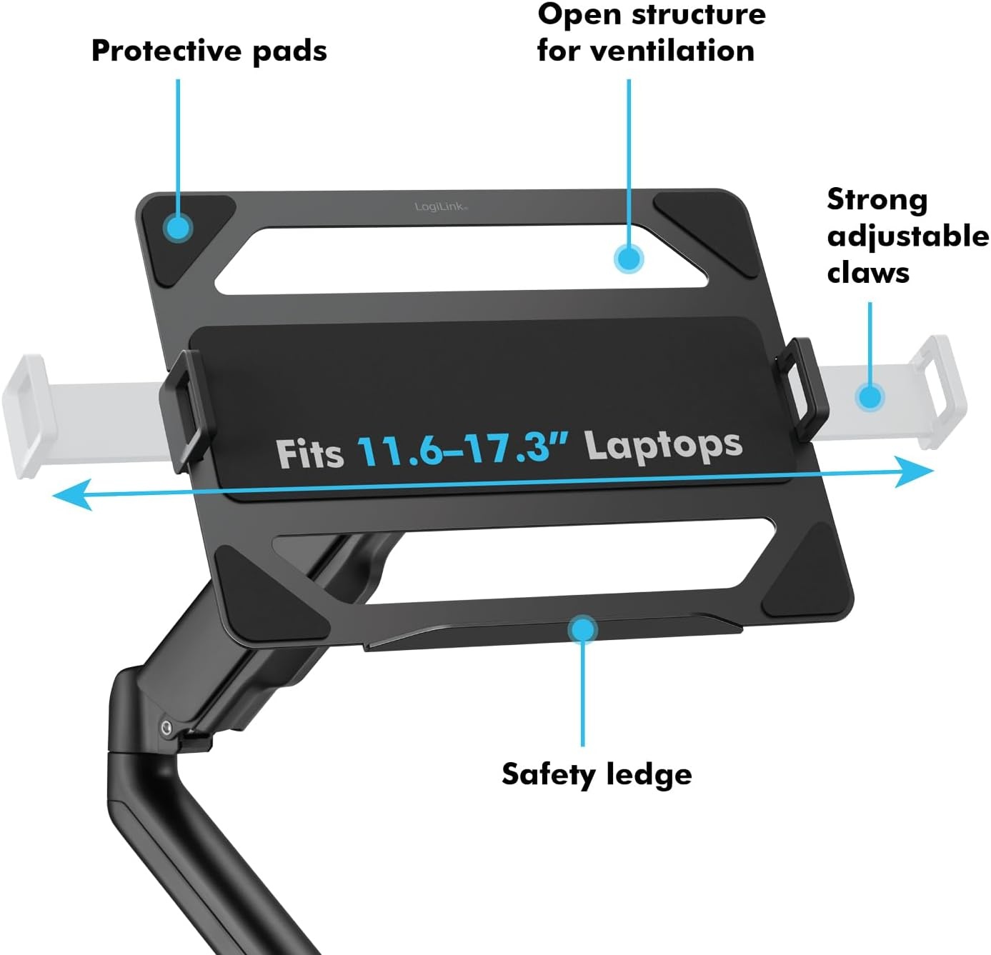 Support articulé pour ordinateur portable jusqu'à 17,3" - Jusqu'à 30% de remise