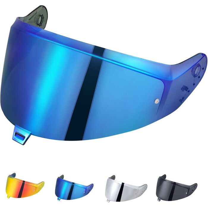 Écran moto pour Shark SKWAL i3, RIDILL 2 et D-SKWAL 3 - Chromé bleu jusqu'à -33%