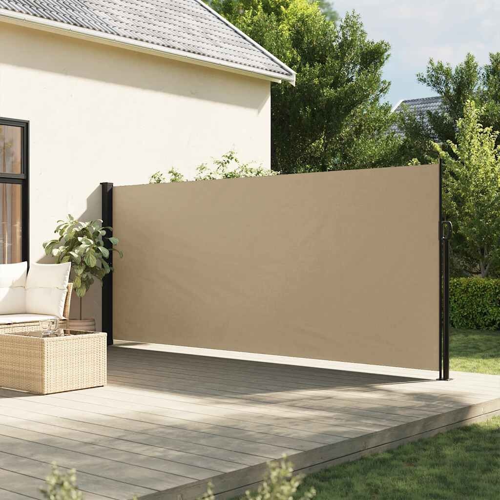 Vidaxl Pare-vent rétractable beige 160 x 300 cm - Jusqu'à -69%