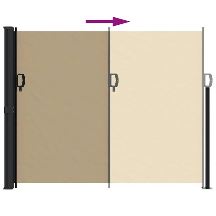 Vidaxl Pare-vent rétractable beige 160 x 300 cm - Jusqu'à -69%