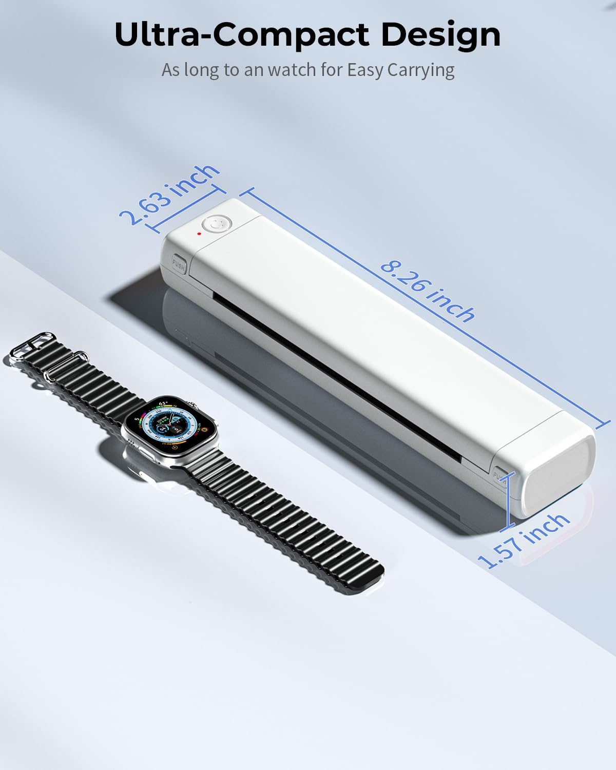 Imprimante thermique portable A4 - Sans encre - Bluetooth - Jusqu'à 34% de remise