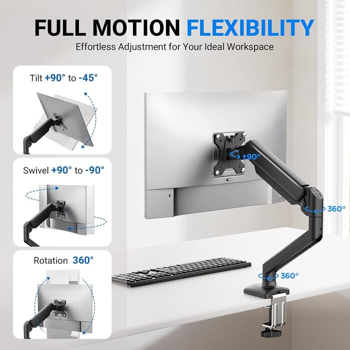 Bras de moniteur ergonomique 13-32 pouces - Jusqu'à -32% sur nos modèles outlet