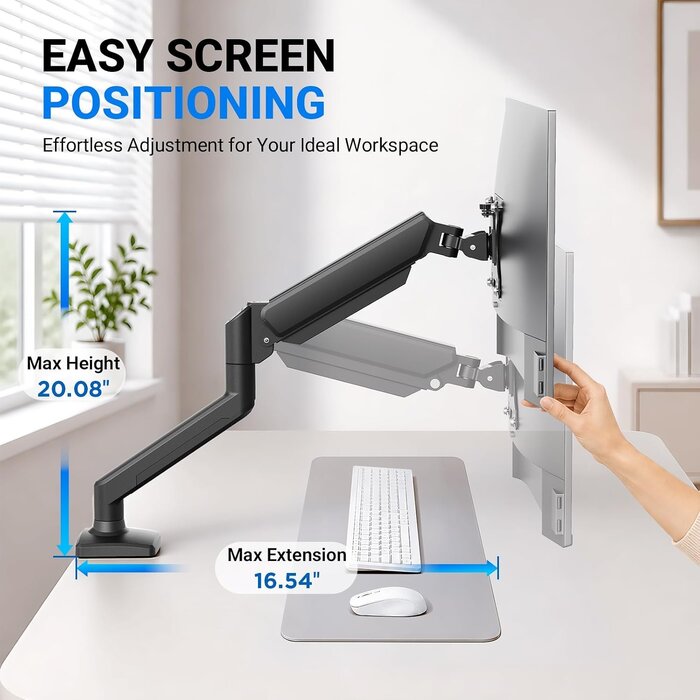 Bras de moniteur ergonomique 13-32 pouces - Jusqu'à -32% sur nos modèles outlet