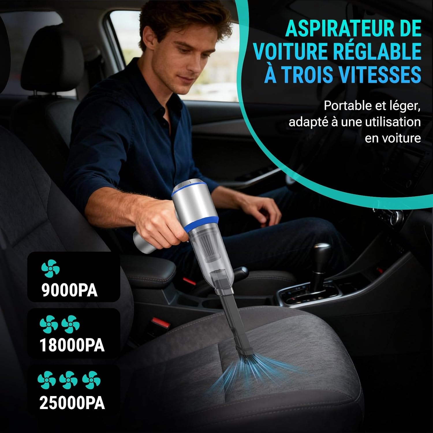 Aspirateur à main sans fil 4-en-1 - Jusqu'à 27% de remise sur votre commande