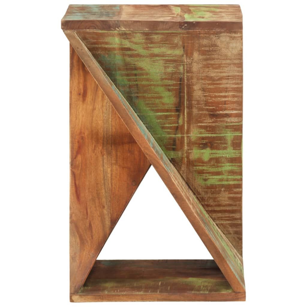 Table d'appoint en bois recyclé torsadé - 35x55cm - Jusqu'à -34%