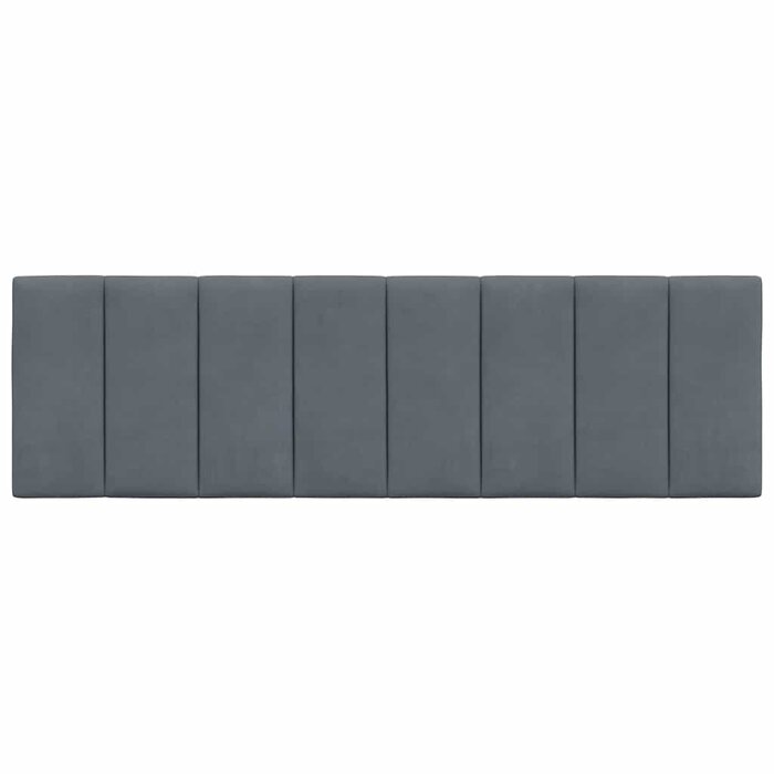 Coussin de tête de lit 160 cm en velours gris foncé - Jusqu'à 33% de réduction