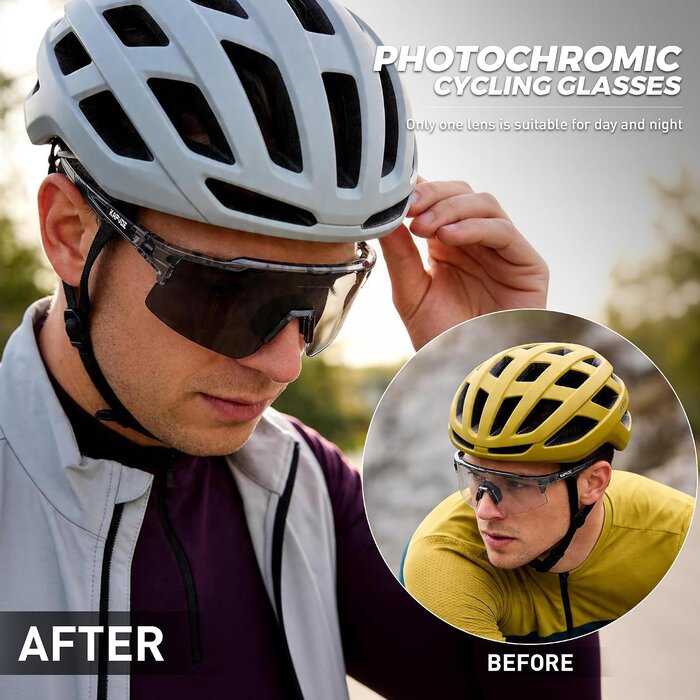 Lunettes de sport photochromiques TR90 - Protection UV400 - Jusqu'à -32%