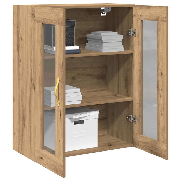 Armoire murale chêne artisanal - 69,5x34x90cm - Jusqu'à 34% de remise
