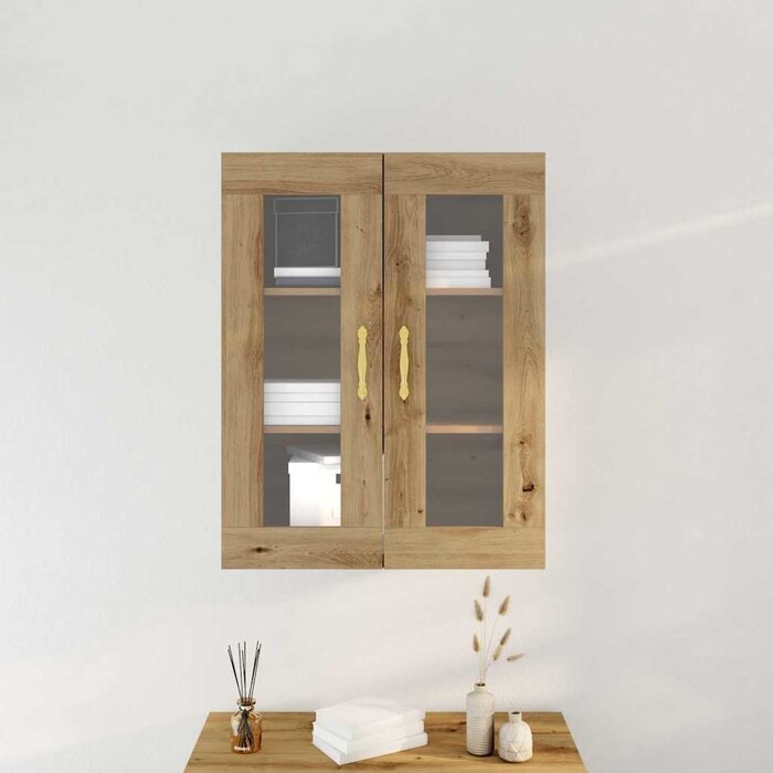 Armoire murale chêne artisanal - 69,5x34x90cm - Jusqu'à 34% de remise
