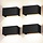 Lot de 4 appliques LED extérieures IP65 - Réglables - Jusqu'à -35%