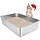 Bac à litière inox pour animaux - 50x35x15 cm - Jusqu'à -33%