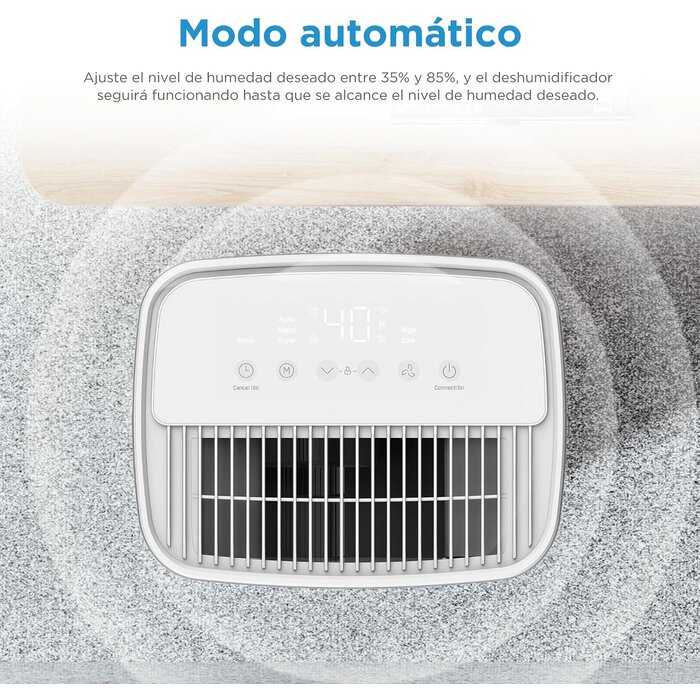 Déshumidificateur 12L connecté (jusqu'à 35m²) - Jusqu'à 35% de réduction