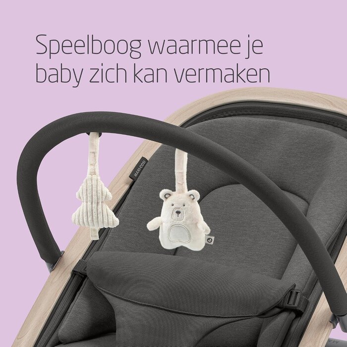 Transat Bébé 2-en-1 Pliable avec Arche - Gris Graphite - Jusqu'à -34%